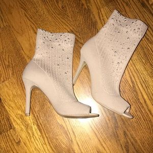 NEW Nude Sock heels